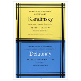 Kandinsky/Delaunay vintage exhibition poster